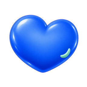 Dmoji blue heart